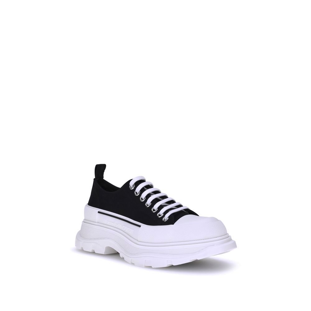 Black Rubber Chunky Sneakers - ventzia