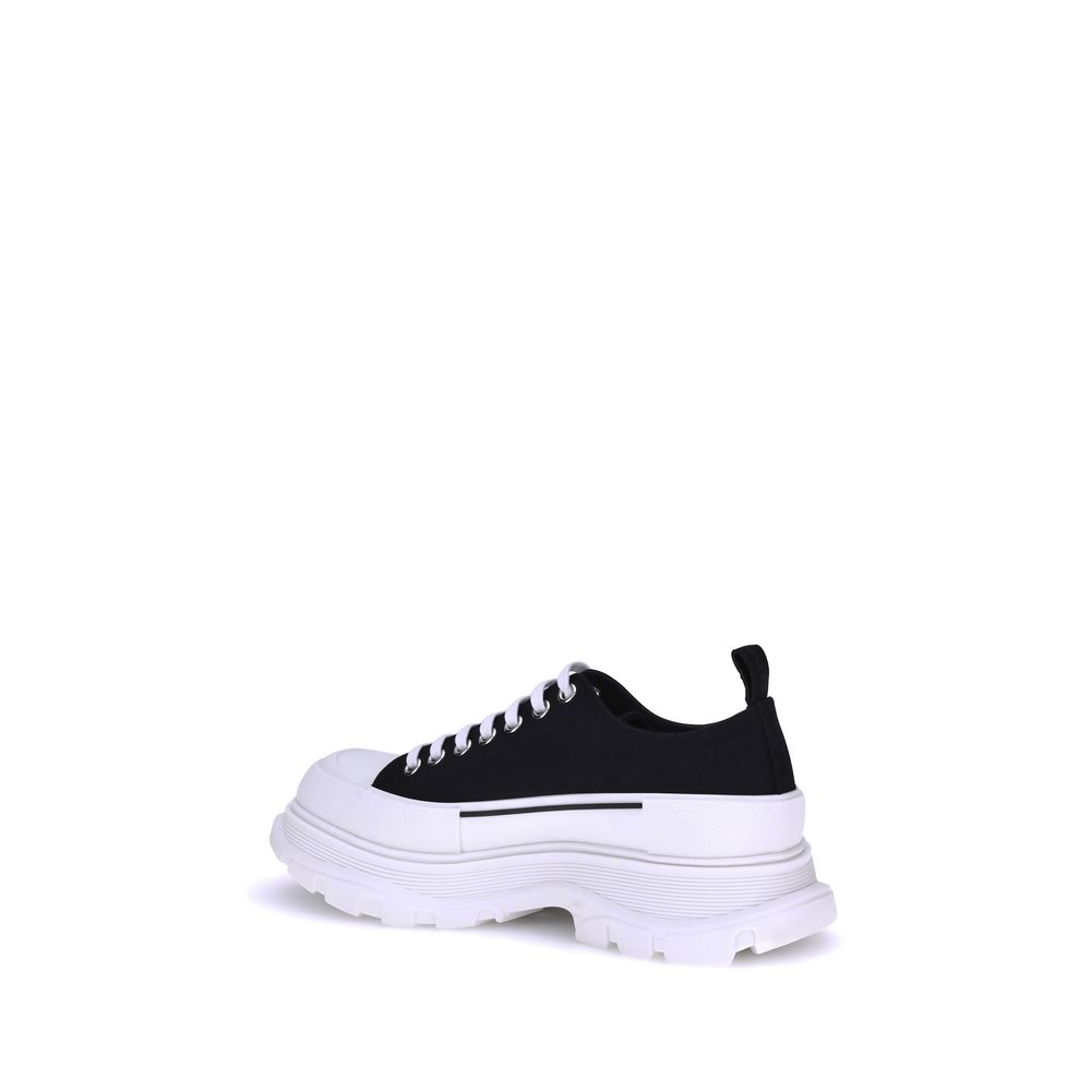 Black Rubber Chunky Sneakers - ventzia