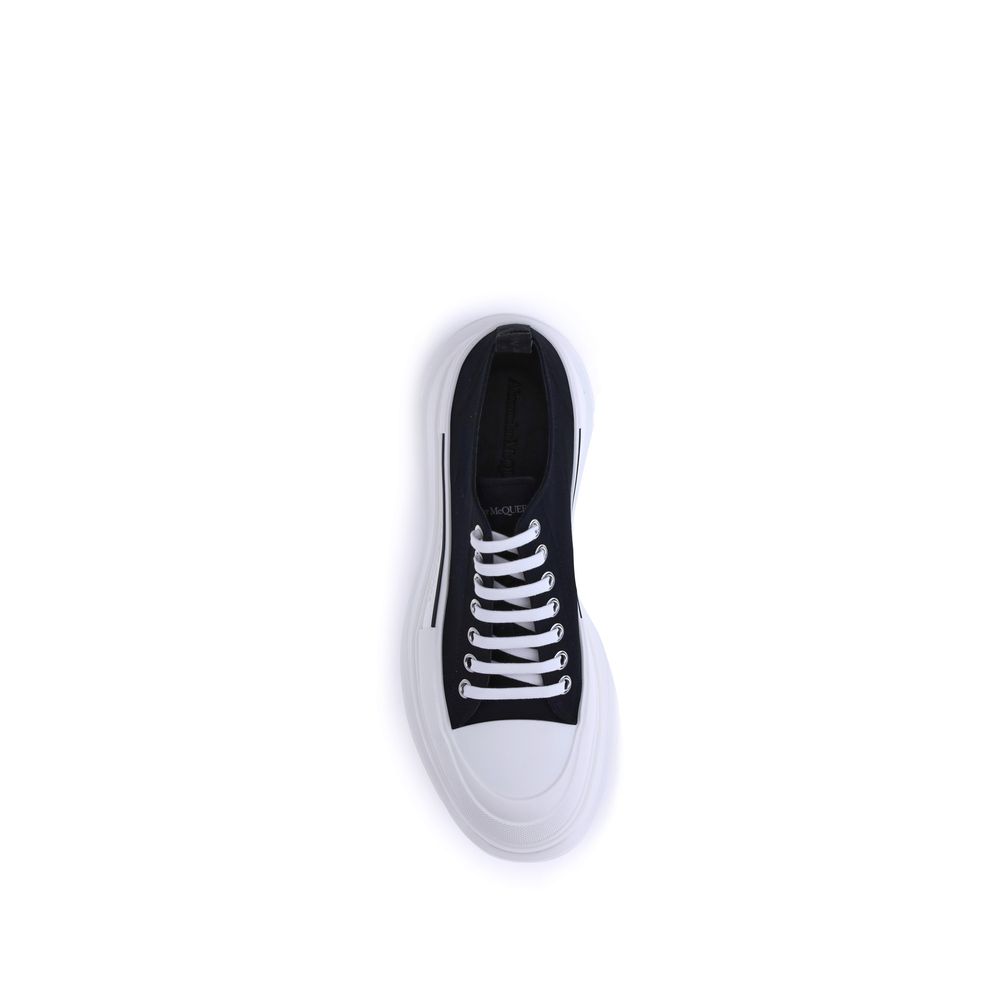 Black Rubber Chunky Sneakers - ventzia