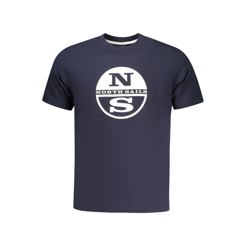 Blue Cotton Men T-Shirt - ventzia