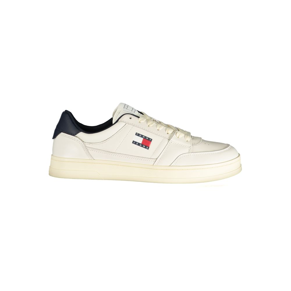 White Leather Men Sneaker - ventzia