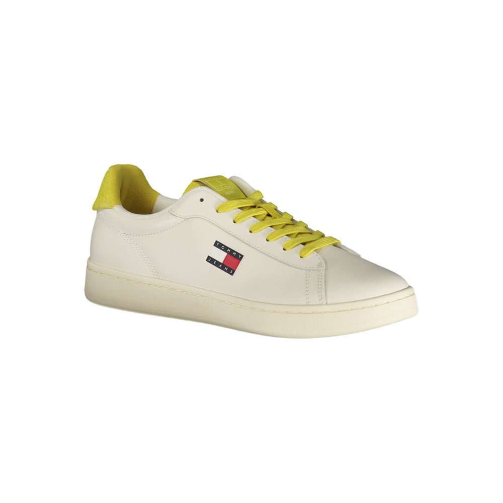 Bianco Polyurethane Men Sneaker - ventzia