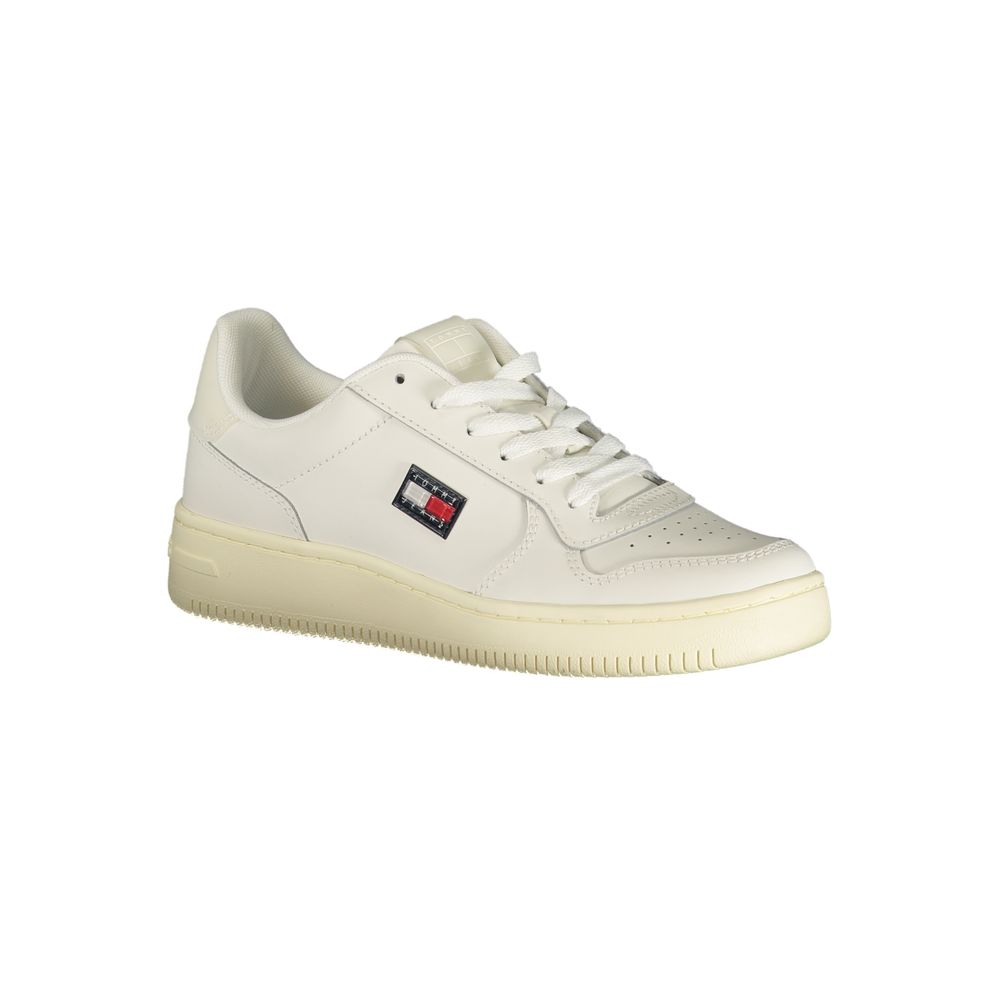 Bianco Polyurethane Women Sneaker - ventzia