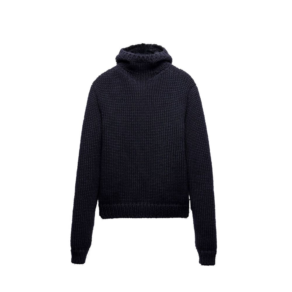 Blue Wool Sweatshirt - ventzia