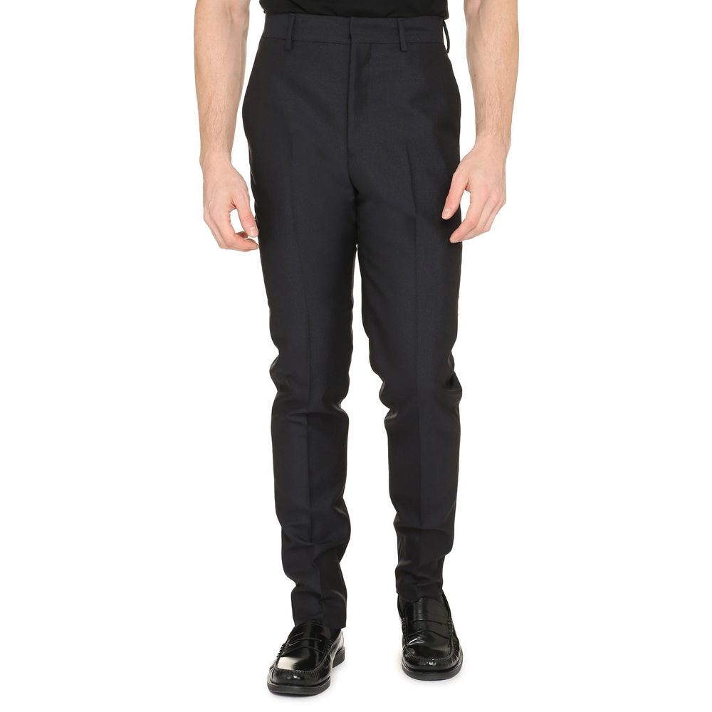 Blue Mohair Dress Pants - ventzia