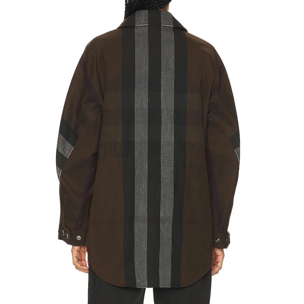 Brown Cotton Parka - ventzia