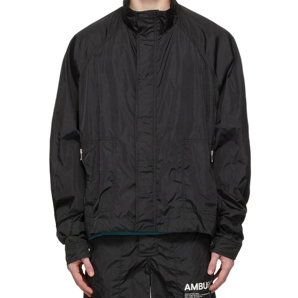 Black Polyamide Shell Jacket - ventzia
