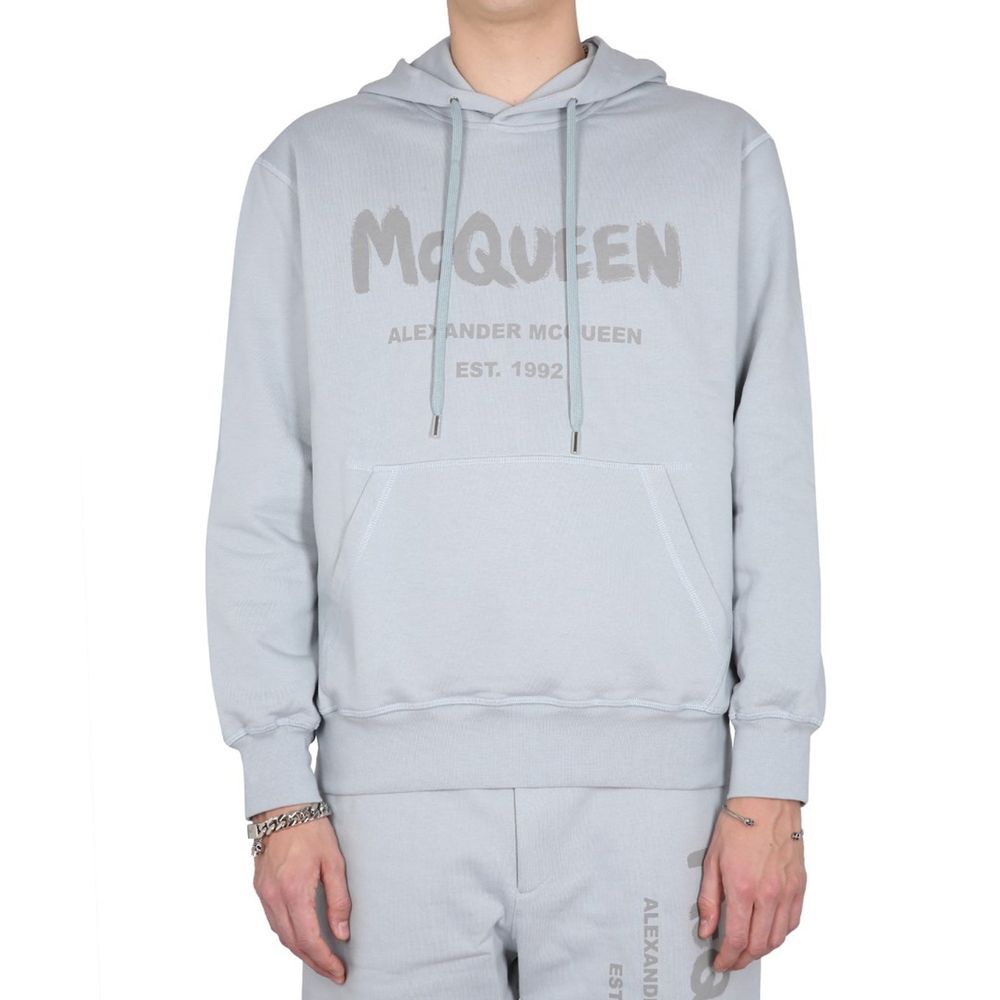 Gray Cotton Sweatshirt - ventzia