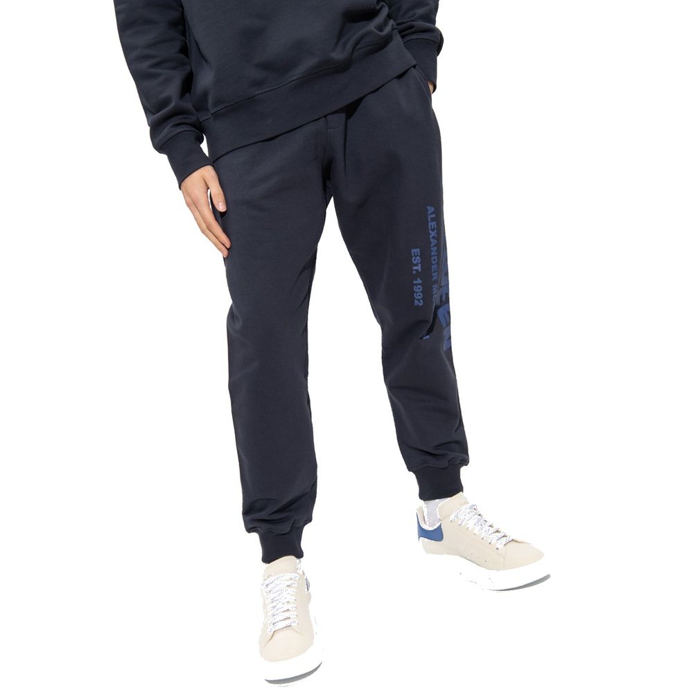 Blue Cotton Joggers (Workout Pants) - ventzia