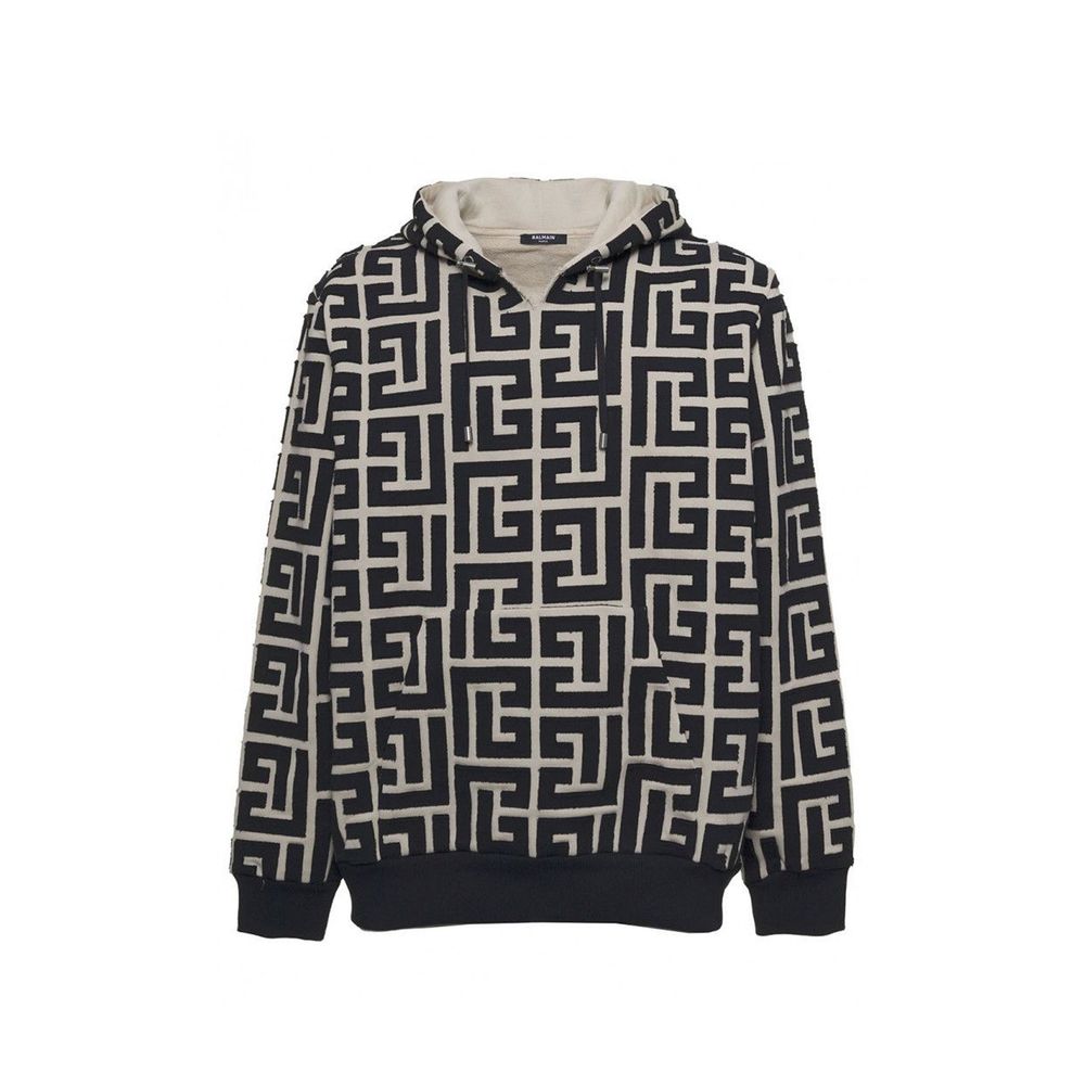 Beige Cotton Sweatshirt - ventzia