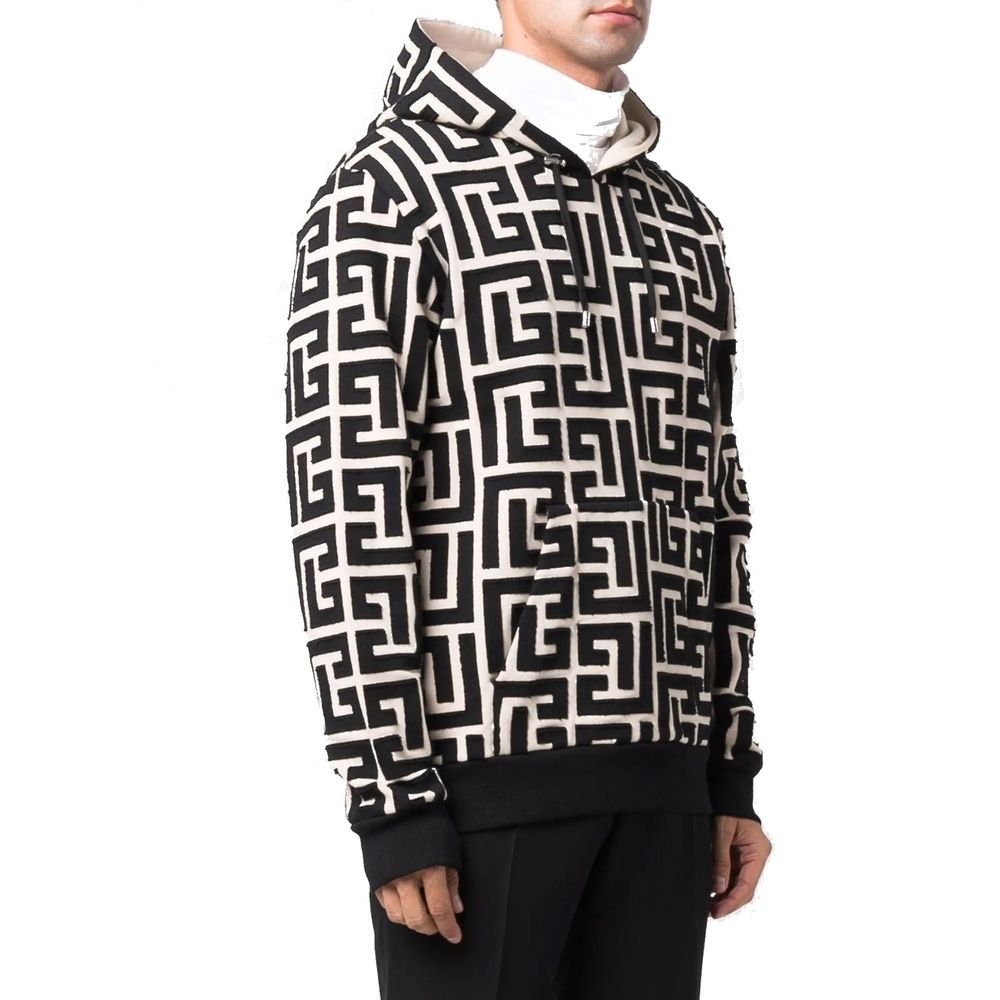 Beige Cotton Sweatshirt - ventzia