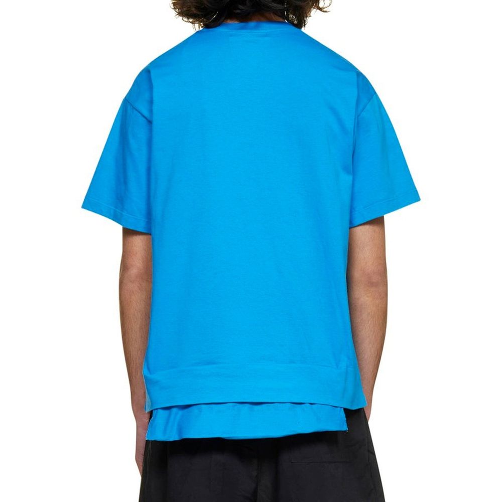 Blue Cotton T-Shirt - ventzia