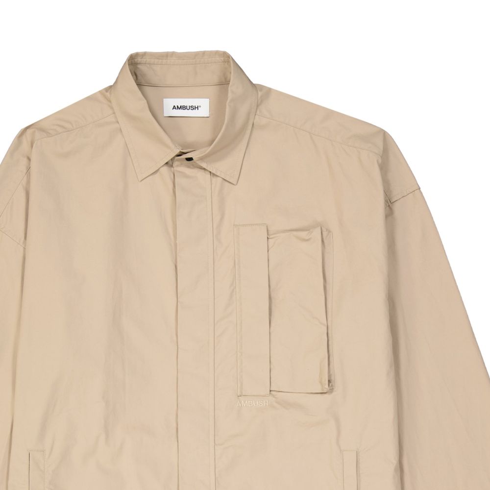 Beige Cotton Coat - ventzia