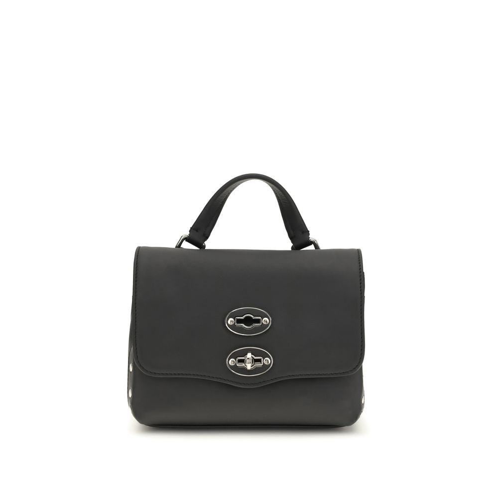 Black Calf Leather Bos Taurus Handbag - ventzia