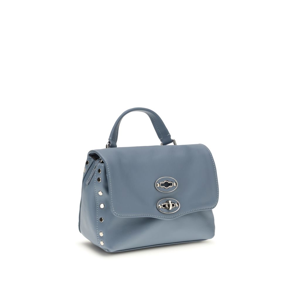 Blue Calf Leather Bos Taurus Handbag - ventzia