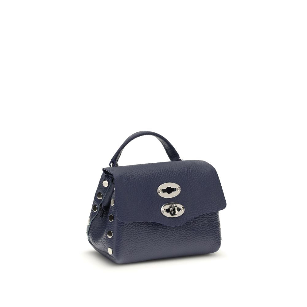 Blue Calf Leather Bos Taurus Shoulder Bag - ventzia