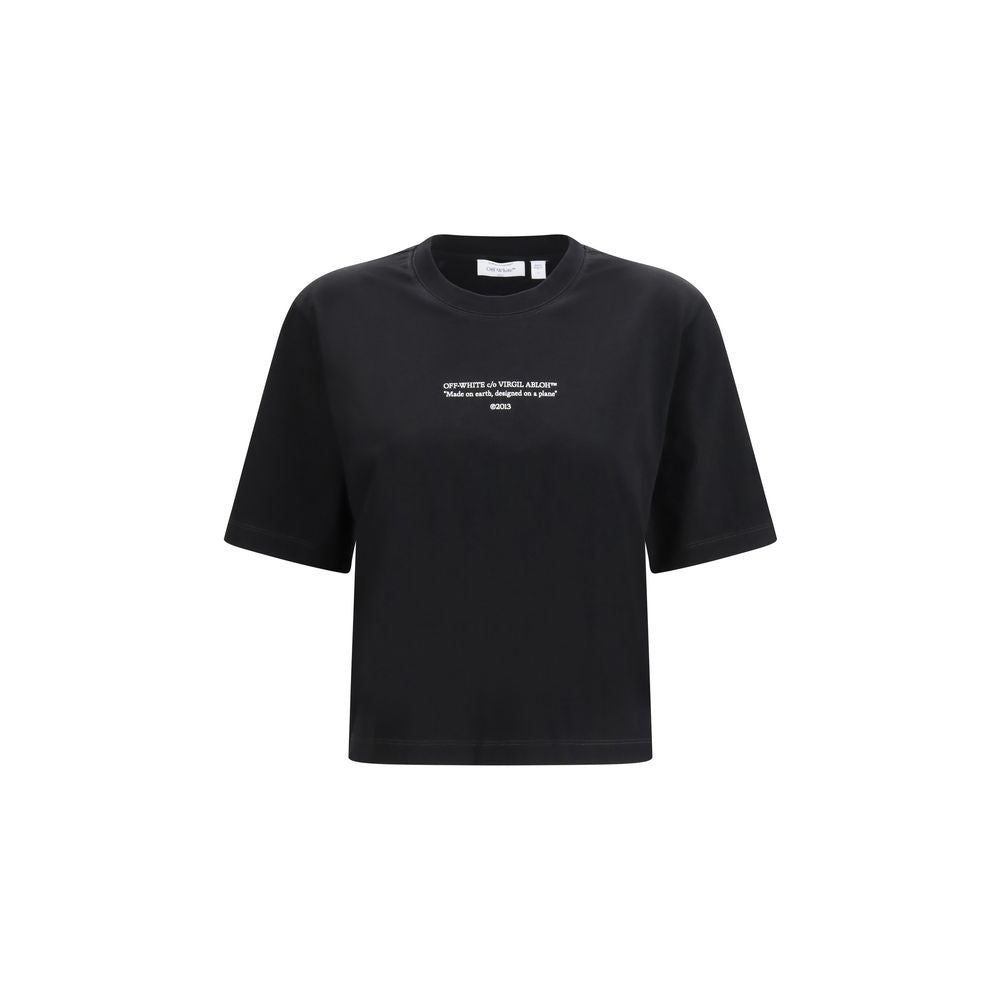 Black Cotton T-Shirt - ventzia