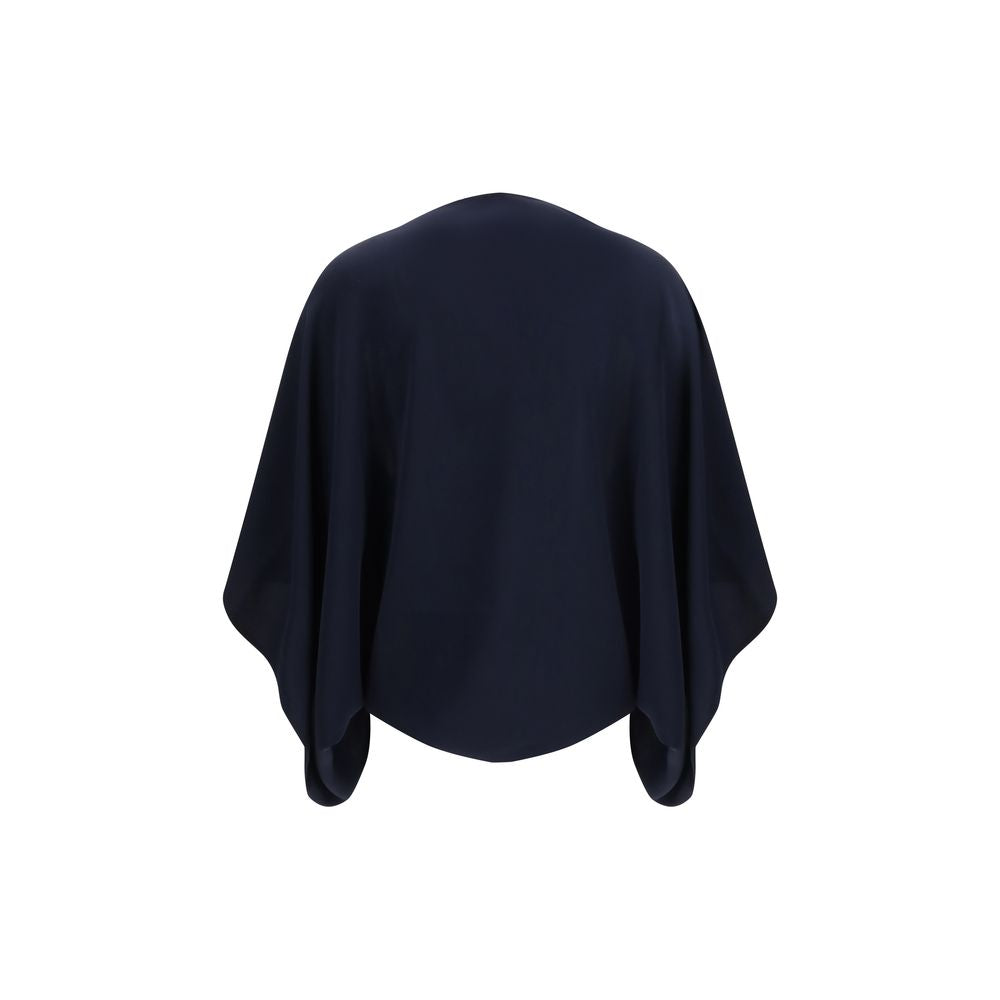 Blue Polyester Sweatshirt - ventzia