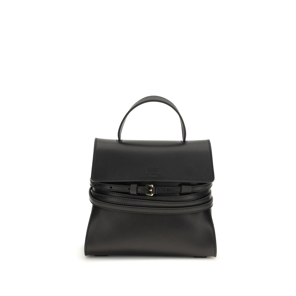 Black Calf Leather Bos Taurus Handbag - ventzia