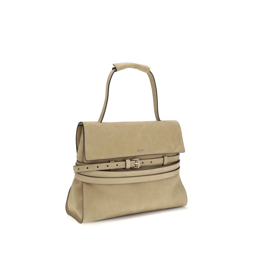 Beige Calf Leather Bos Taurus Handbag - ventzia