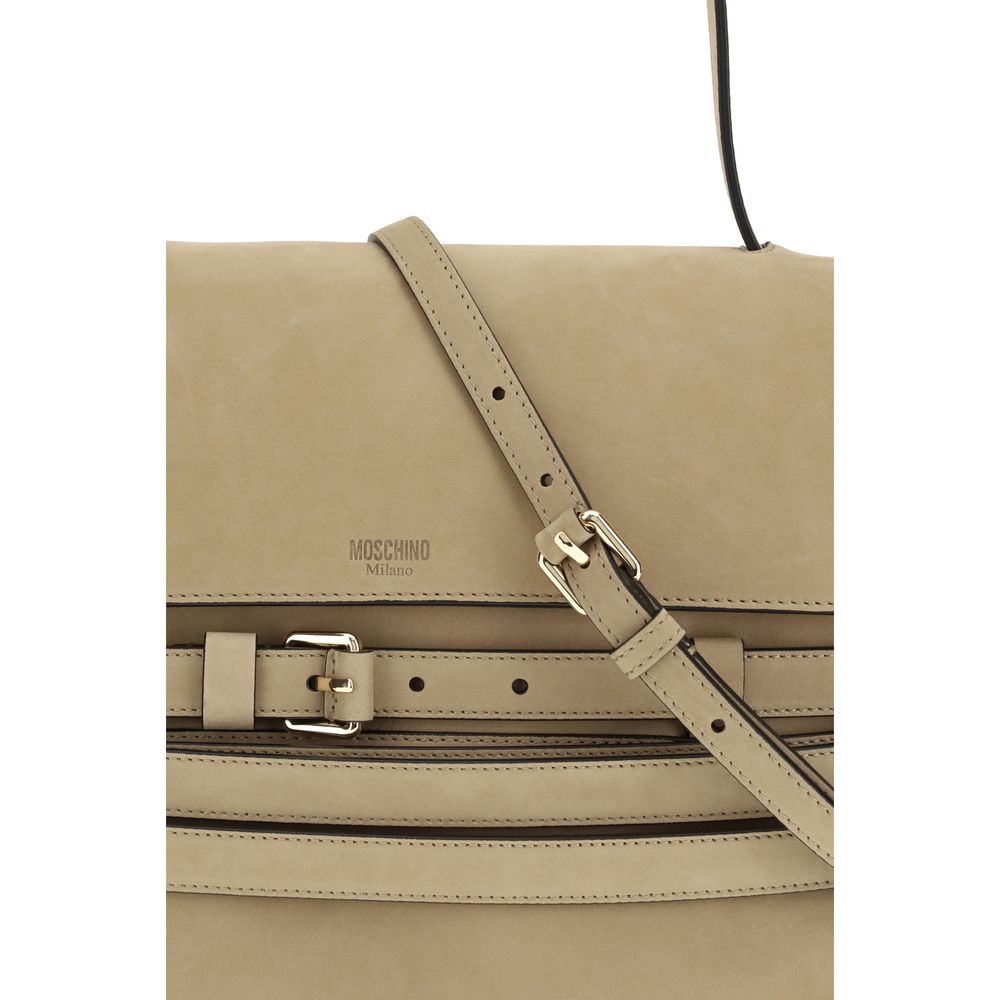 Beige Calf Leather Bos Taurus Handbag - ventzia
