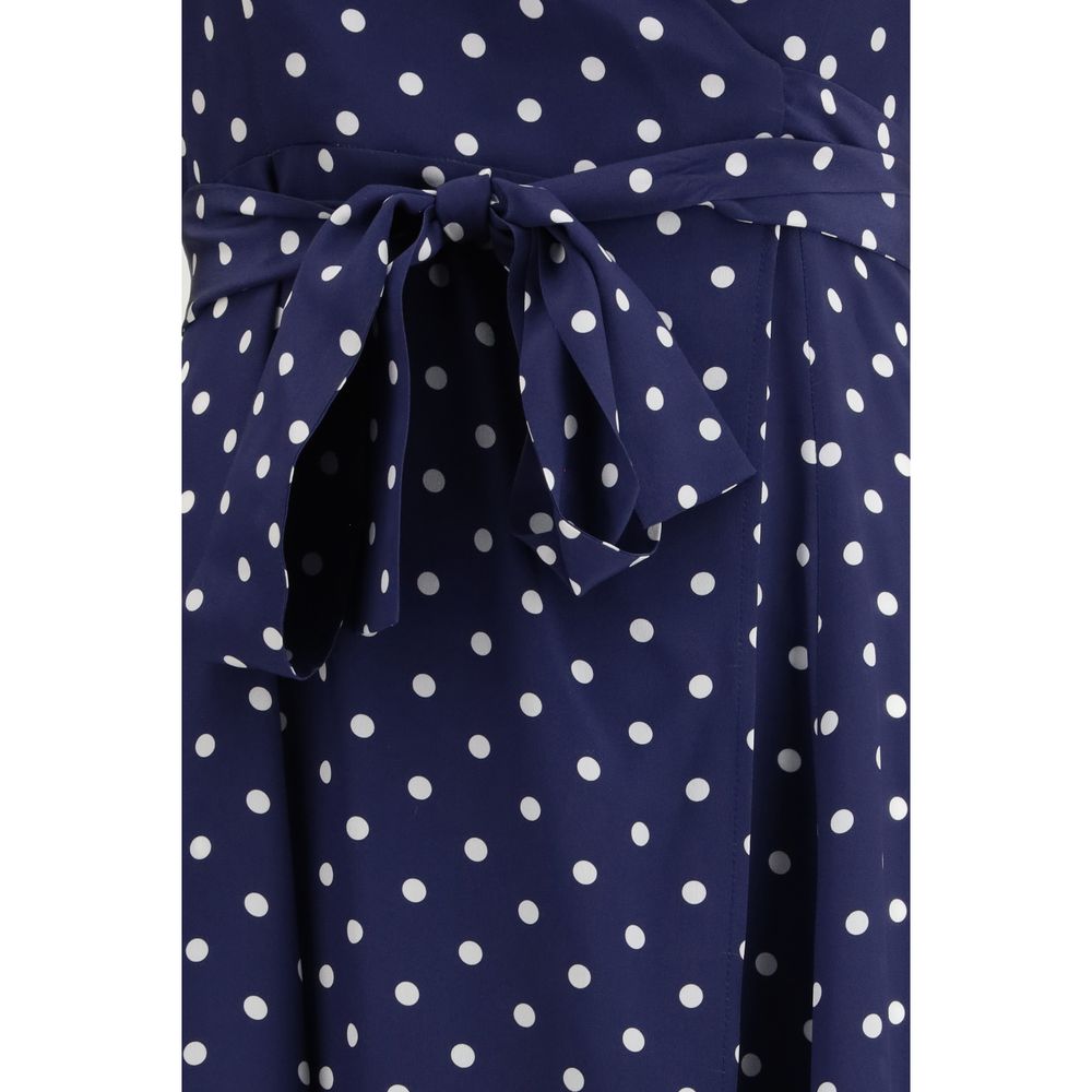 Blue Silk Casual Dress - ventzia