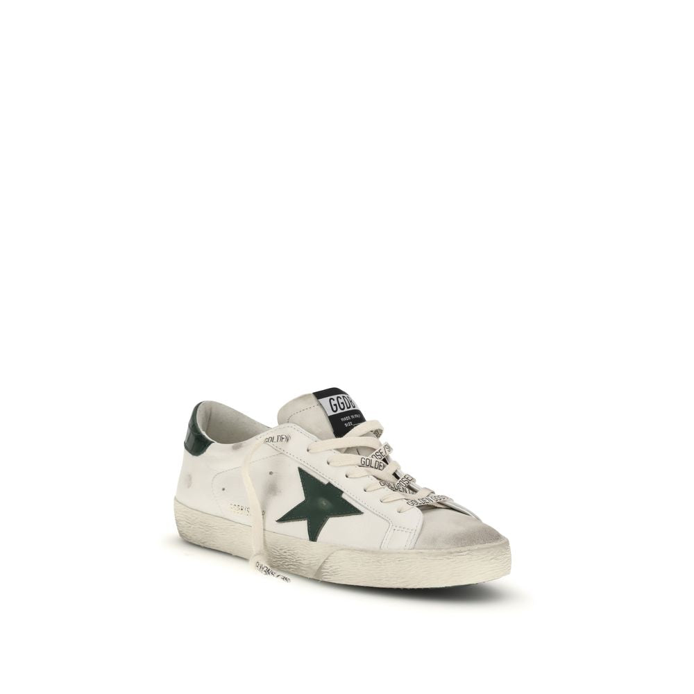 White Calf Leather Bos Taurus Low Top Sneakers - ventzia