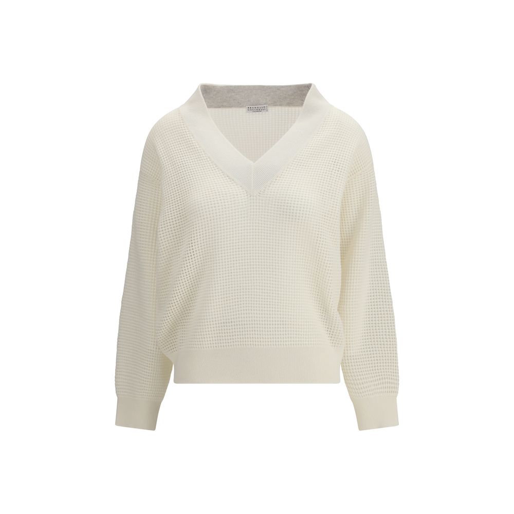 Beige Cashmere Sweater - ventzia