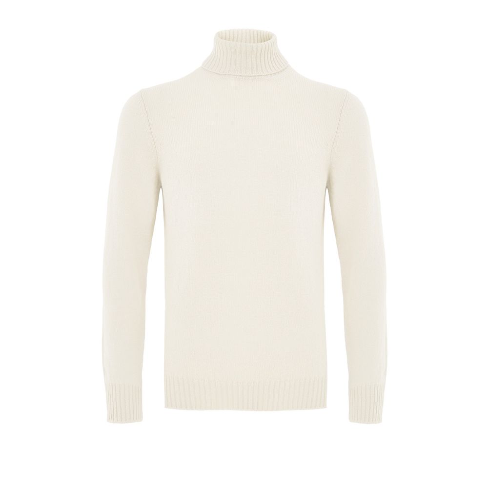 White Wool Turtleneck - ventzia