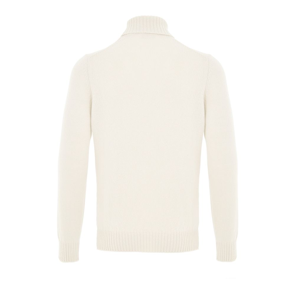 White Wool Turtleneck - ventzia