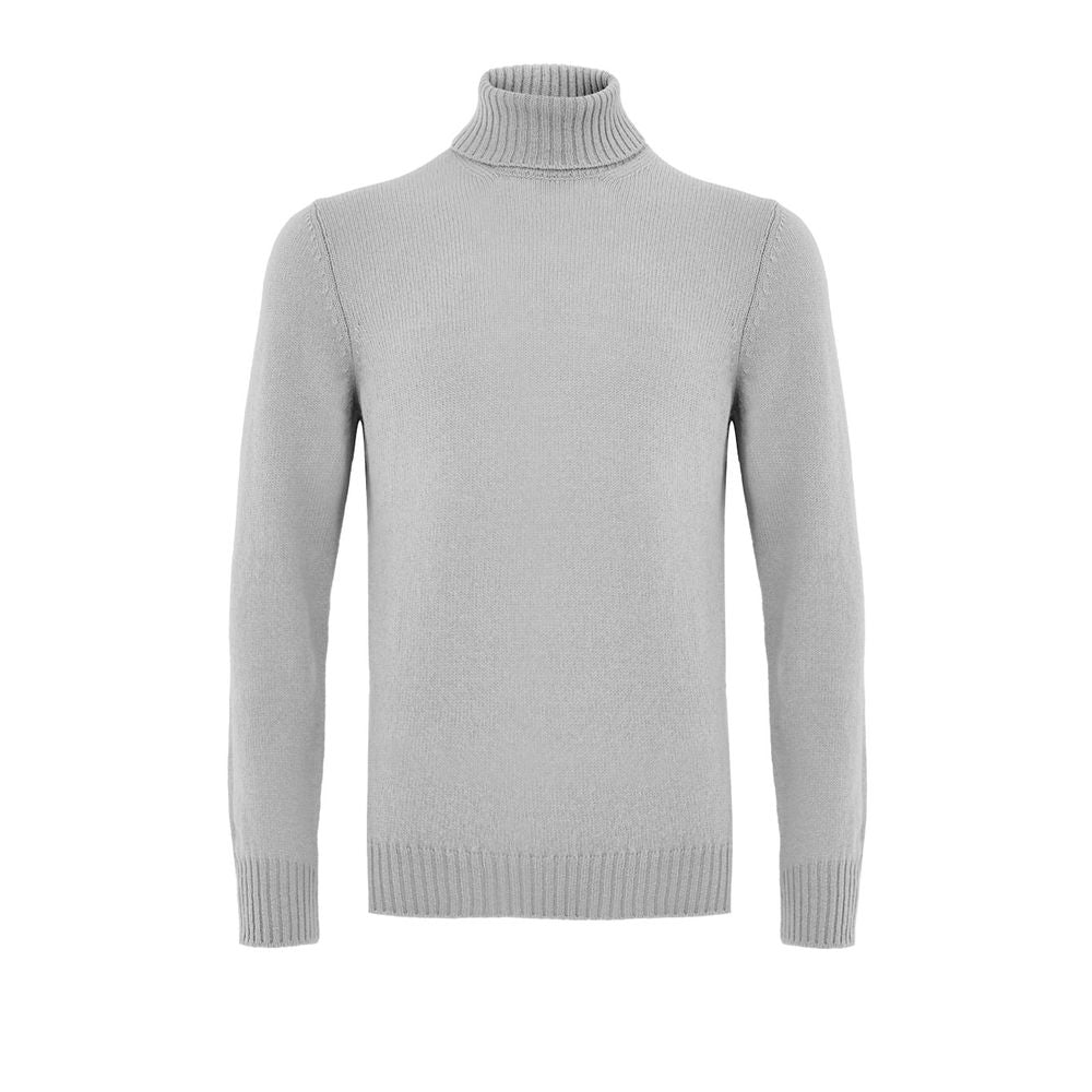 Gray Wool Turtleneck - ventzia