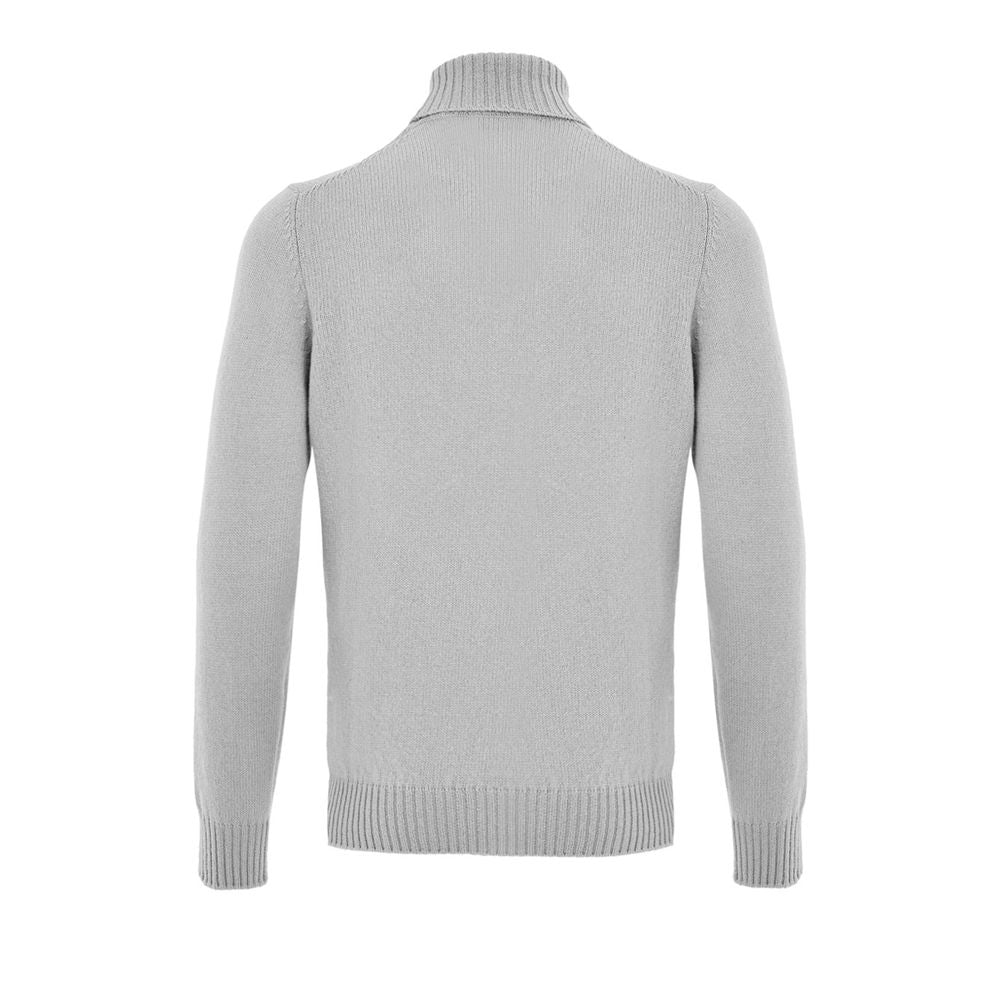 Gray Wool Turtleneck - ventzia