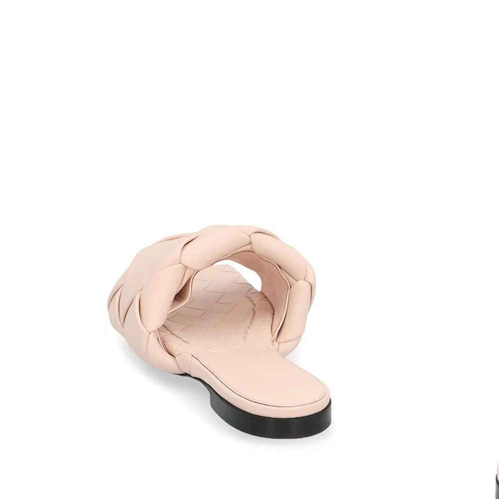 Multicolor Leather Flat Sandals - ventzia