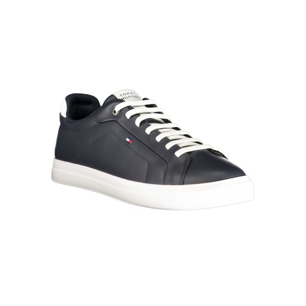 Blue Polyurethane Men Sneaker - ventzia