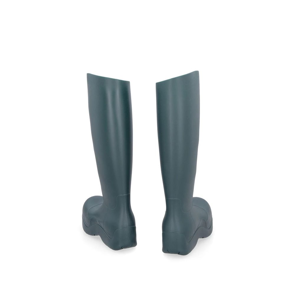 Bicolor Rubber Rain Boots - ventzia