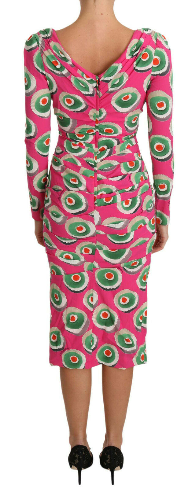 Elegant Pink Silk Sheath Bodycon Dress - ventzia