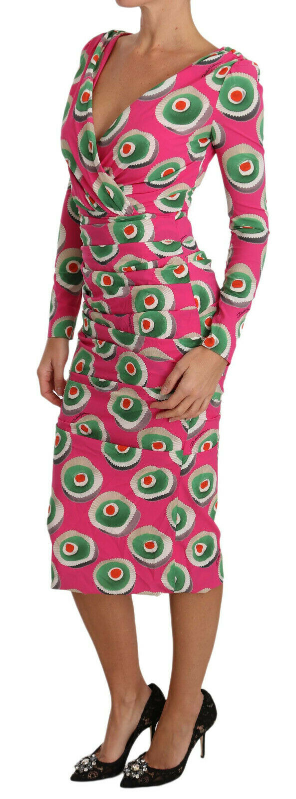 Elegant Pink Silk Sheath Bodycon Dress - ventzia