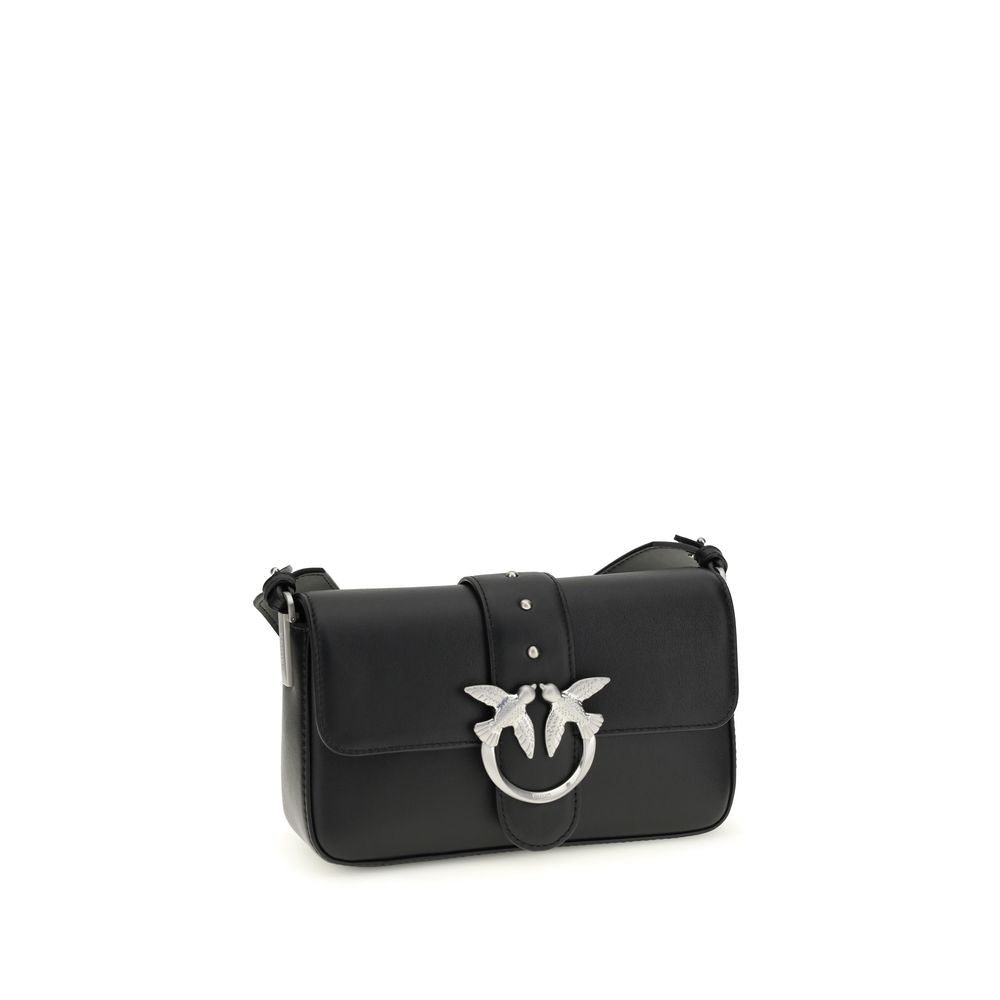 Black Calf Leather Bos Taurus Shoulder Bag - ventzia