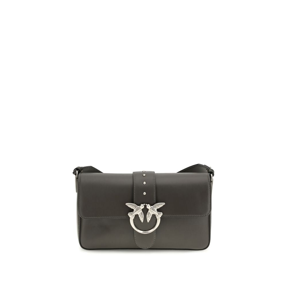 Bicolor Leather Shoulder Bag - ventzia