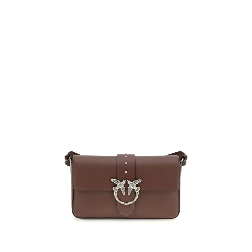 Brown Leather Shoulder Bag - ventzia