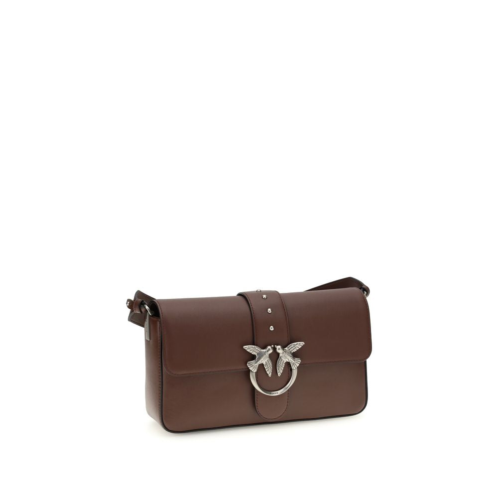 Brown Leather Shoulder Bag - ventzia