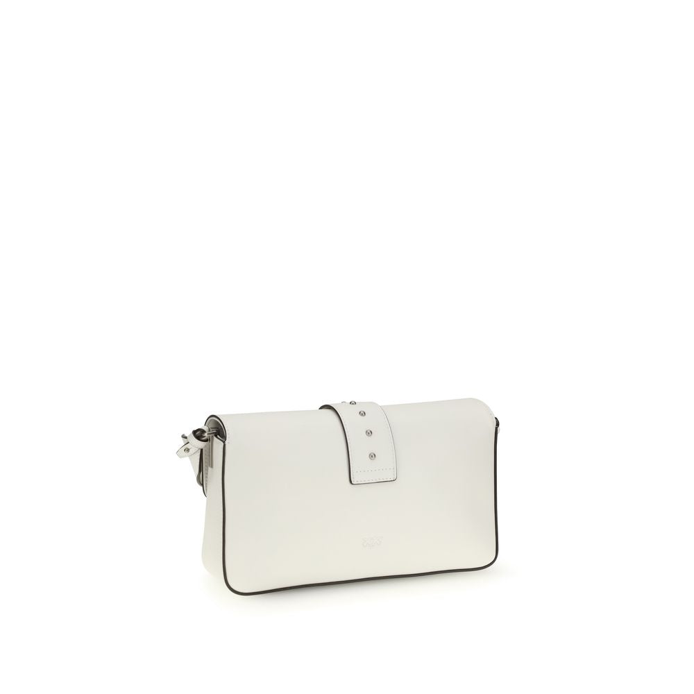 White Leather Shoulder Bag - ventzia
