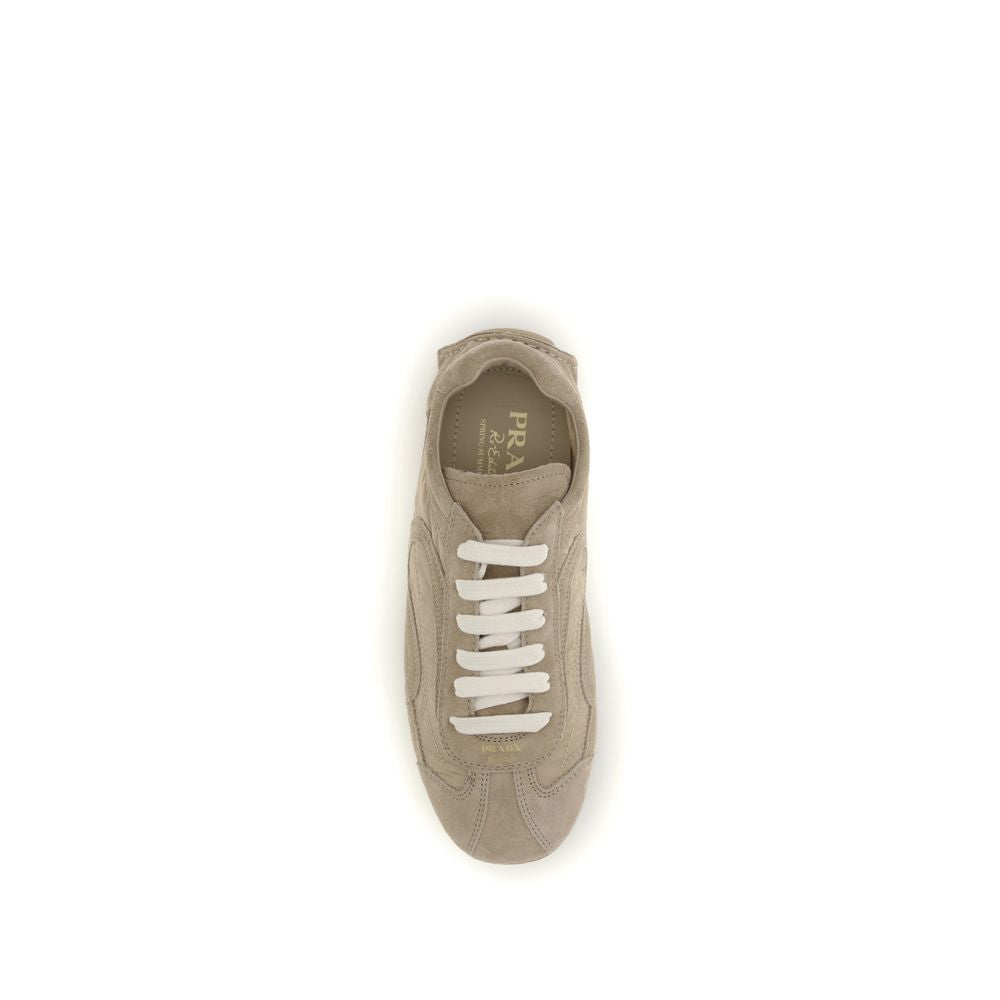 Beige Lamb Ovis Aries Athletic Sneakers