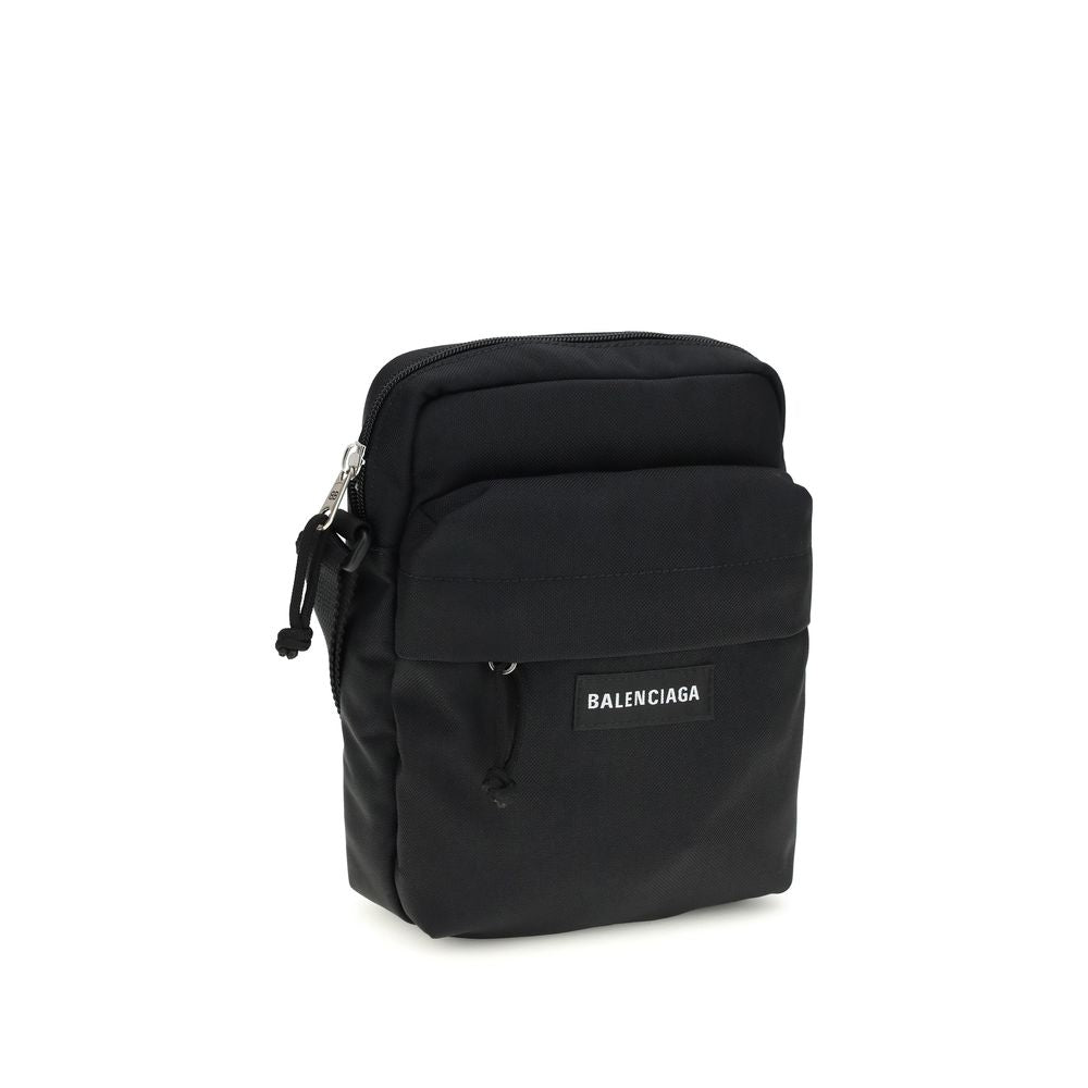 Black Polyamide Shoulder Bag - ventzia