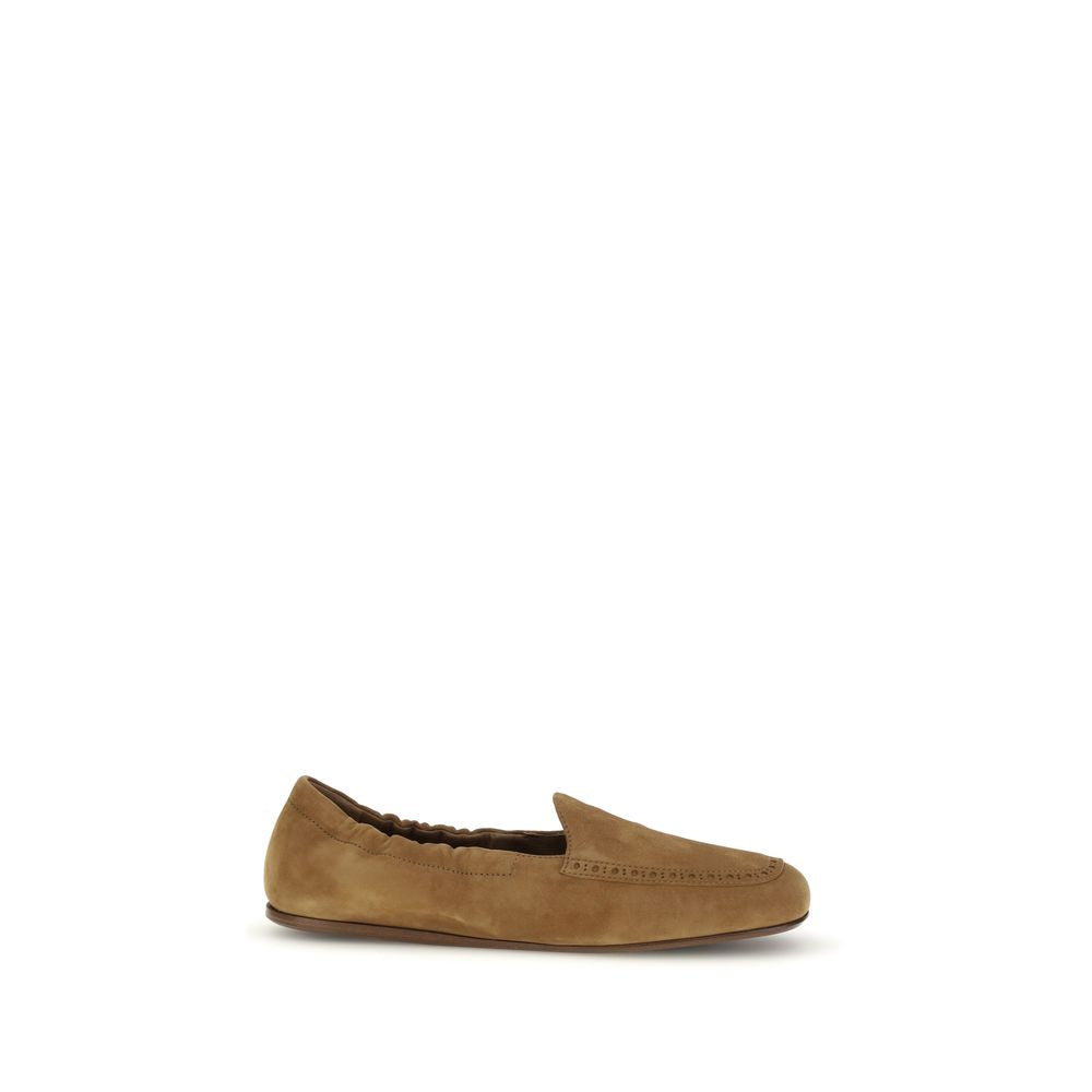 Brown Calf Leather Bos Taurus Slip-On Loafers - ventzia