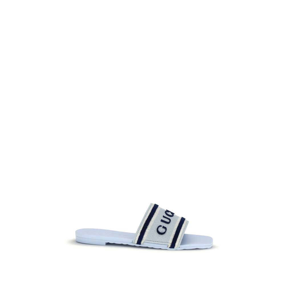 Blue Cotton Sandals - ventzia