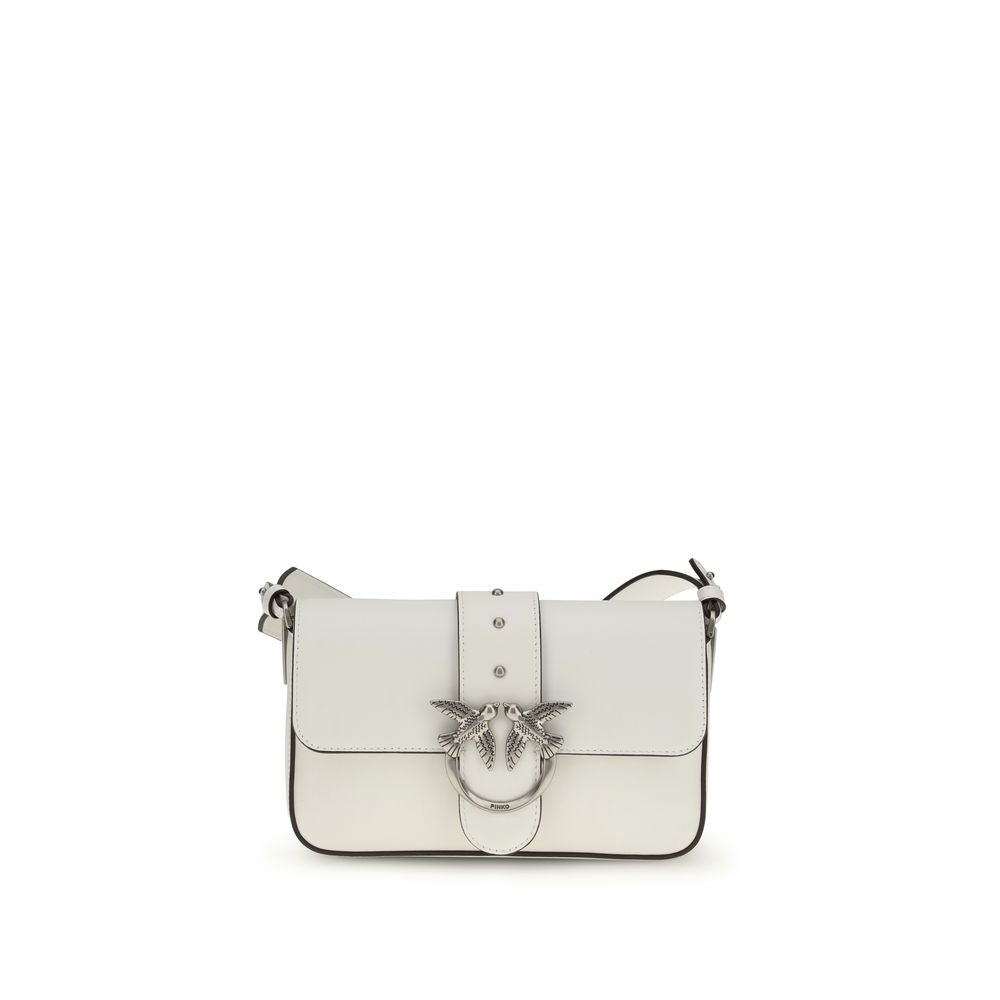 White Calf Leather Bos Taurus Shoulder Bag - ventzia