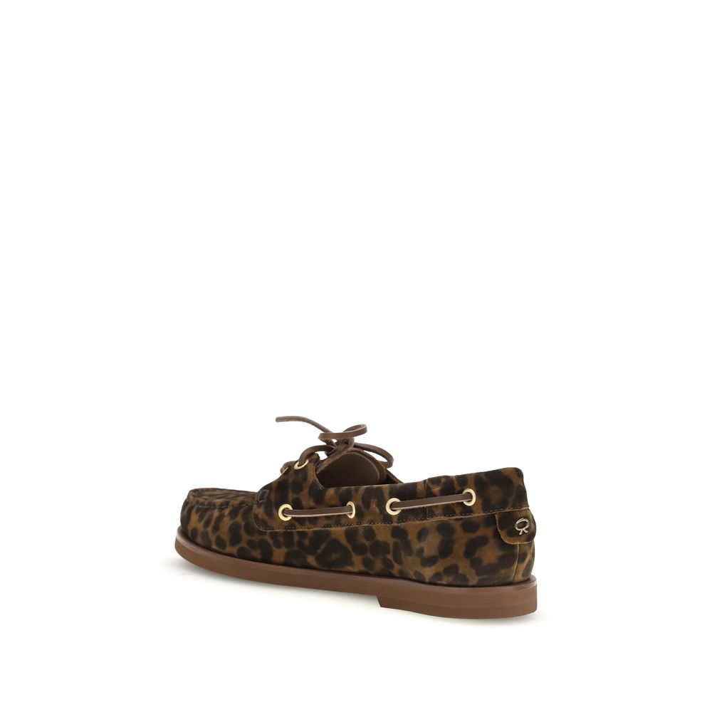 Multicolor Calf Leather Bos Taurus Slip-On Loafers - ventzia