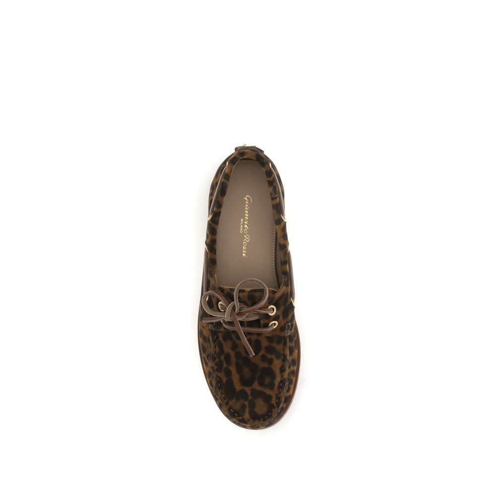 Multicolor Calf Leather Bos Taurus Slip-On Loafers - ventzia