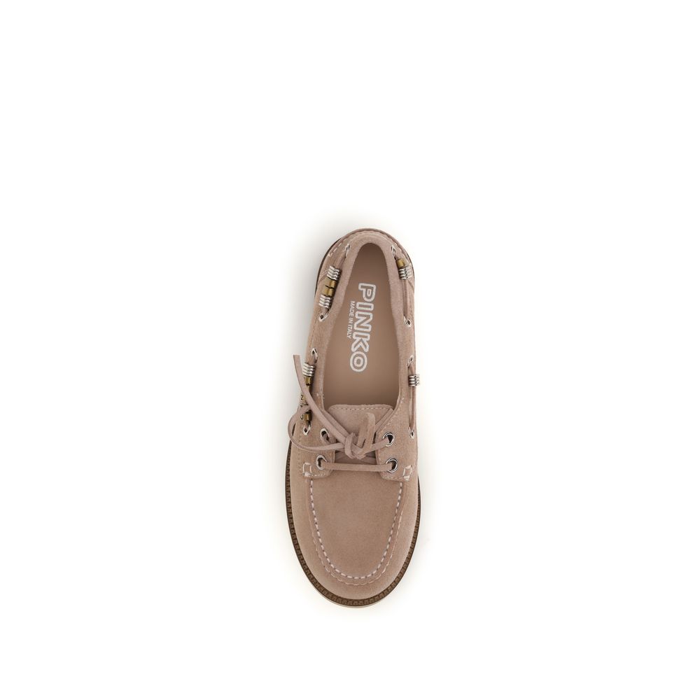 Beige Calf Leather Bos Taurus Slip-On Loafers - ventzia